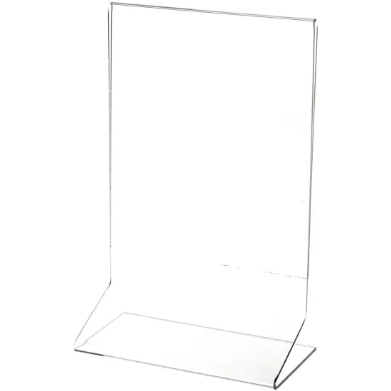 Plymor Clear Acrylic Sign Display / Literature Holder (Side-Load), 6" W x 8" H {1}