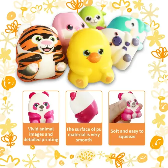 30 Pack Party Favors for Kids Filled with Squishy Toys {2}