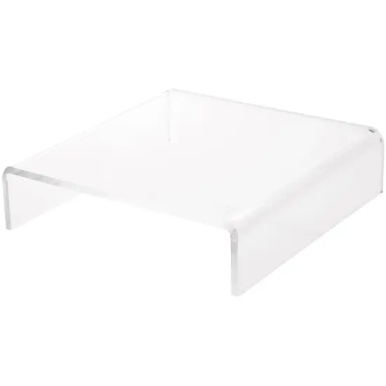 Plymor Clear Acrylic Short Square Display Riser, 2" H x 8" W x 8" D (1/4" thick) {1}