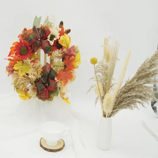 16&rdquo; Fall Autumn Wreath {4}