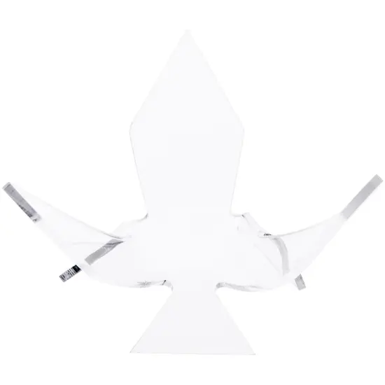 Plymor Clear Acrylic Ball or Sphere Flower Petal Display Holder Stand, 3" H x 5" W x 5" D {1}