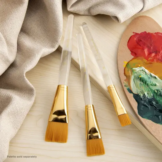 RSET-9160 | 3pc Golden Taklon Wash Brush Set {5}