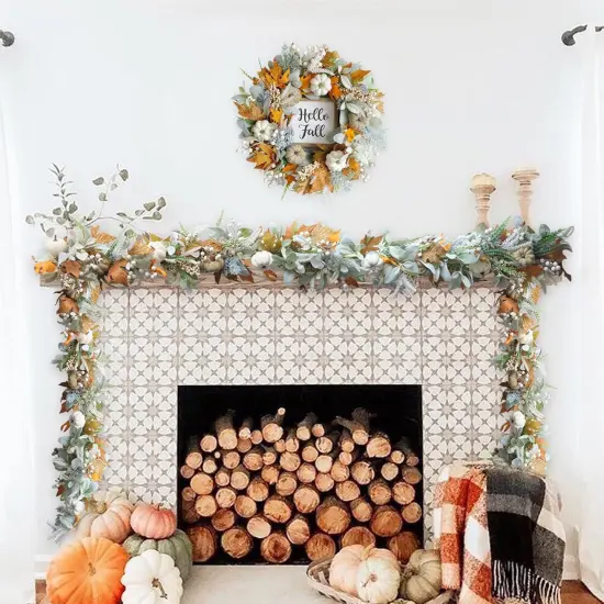 Thanksgiving Fall Wreath {5}