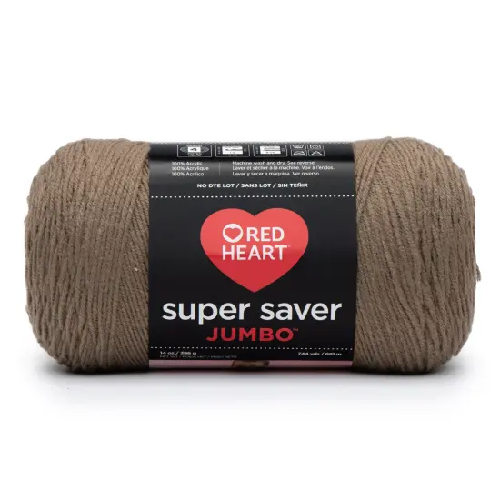 Red Heart Super Saver Yarn 12 Pack-Cafe Latte {3}