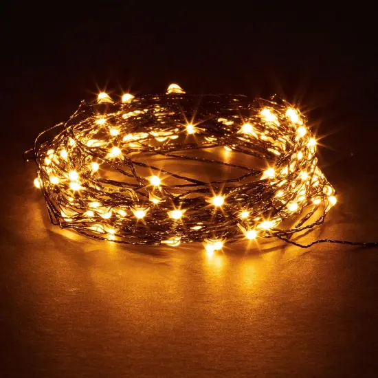 Orange Fairy Christmas Holiday String Lights, 33 ft / 10 m {2}