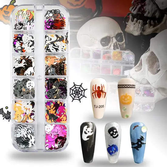Halloween Nail Art Glitters {3}