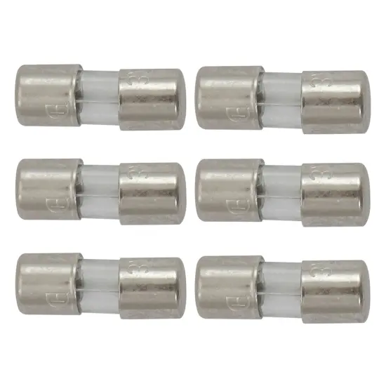 Northlight Replacement Fuses for Mini Christmas Lights - 3 Amps - Pack of 6 Clear {4}