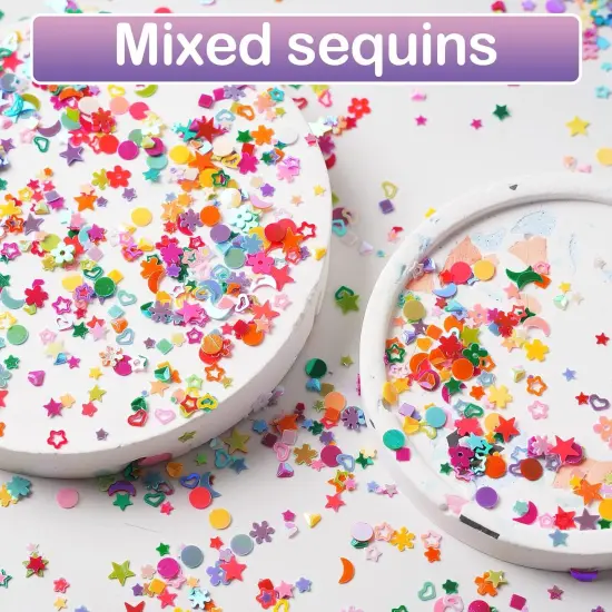 Multicolor Manicure Glitter Confetti {2}