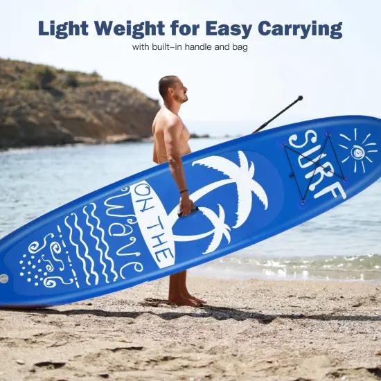Goplus 9.8'/10'/11' Inflatable Stand Up Paddle Board W/Carry Bag Adjustable Paddle Adult Youth {5}