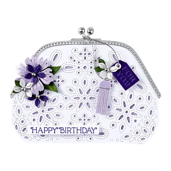 Spellbinders Etched Dies From he Gorgeous You Collection-Makeup Bag {4}