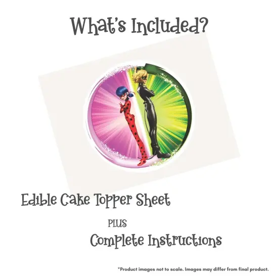 Miraculous: Tales of Ladybug & Cat Noir – Duo Power Edible Cake Topper {7}