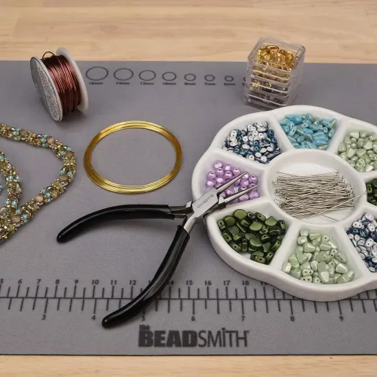 The Beadsmith Round Nose Pliers &ndash; Extra Fine Tips &ndash; 4.5 inches (114mm) &ndash; PVC Grip Handle with Double Leaf Springs &ndash; Jewelry Making Tool for Creating Bracelets, Earrings and Necklaces {6}