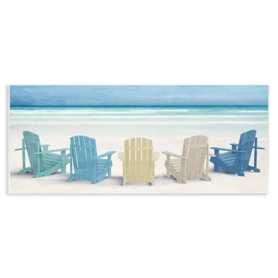 Stupell Industries Sea View Beach Chairs Wall Plaque, design by Kim Allen {1}