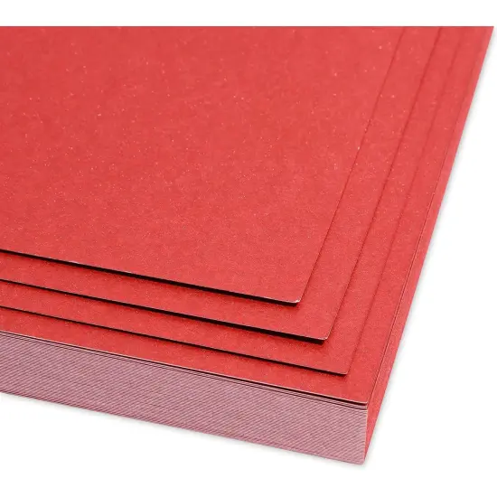 Red Shimmer Paper, Metallic Paper for Crafts (8.5 x 11 in, 50-Pack) {6}