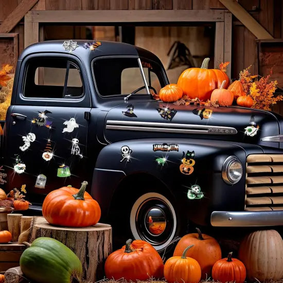 20 Pcs Halloween Diamond Painting Refrigerator Magnets {3}