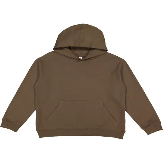 LAT&reg; Youth Pullover Fleece Hoodie MILITARY GREEN {1}