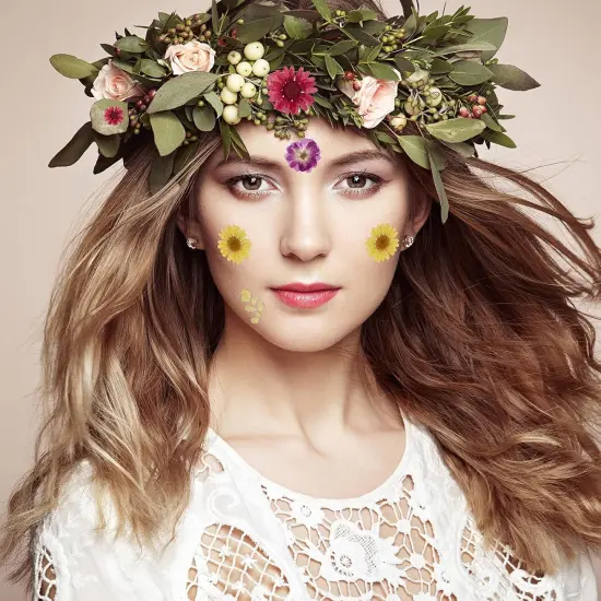 200 Pcs Natural Dried Pressed Flowers and Leaves Resin {3}