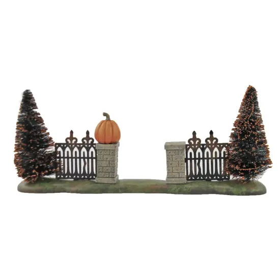 Department 56 Villages 3.75 In Halloween Gate Halloween Halloween Village , Halloween Decor Sisal Trees Multicolored {2}