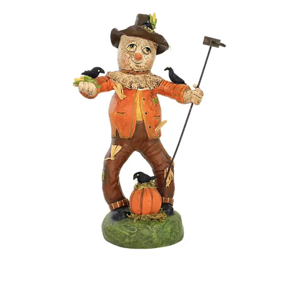 Charles Mcclenning 10.25 In Scarecrow Sam Thanksgiving Figurine , Lightweight Fall Decor Fall Thanksgiving Crows Corn Orange {1}