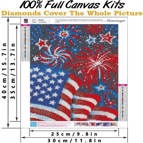4 Th of July Diamond Painting Kits {5}