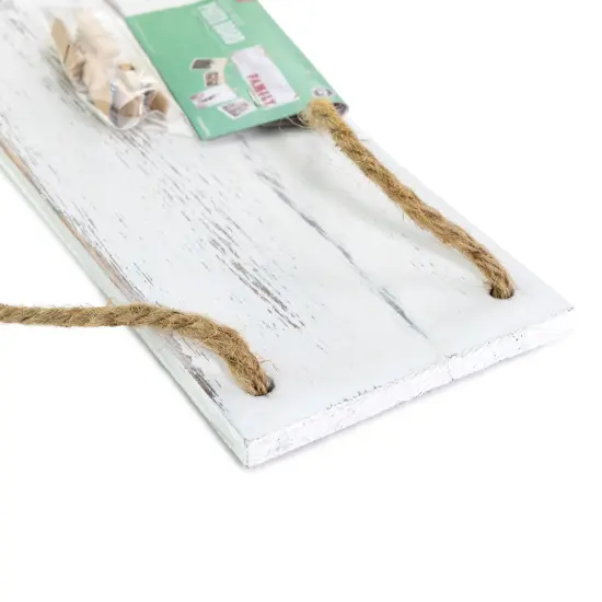 CousinDIY Photo Board with Pins-White Wash {4}