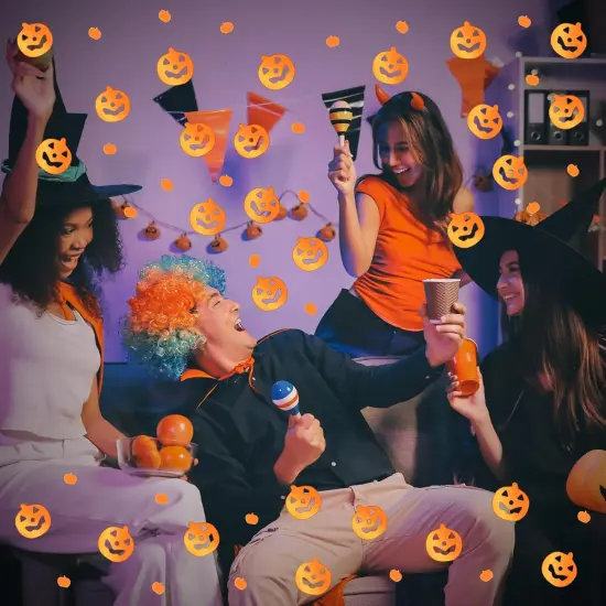 Halloween Glitter Confetti Table Decorations {6}