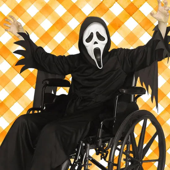 Kids ScreamT Ghost Face Adaptive Costume with Mask Polyester {2}