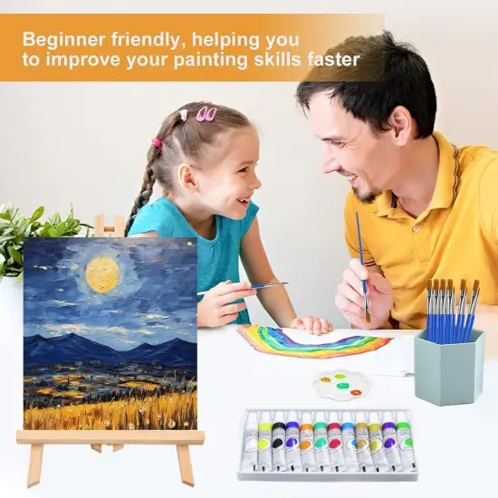 104 Pack Canvas Painting Kits for Adults Kids {3}