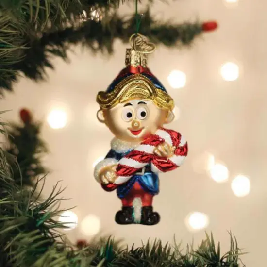 Old World Christmas 3.5 Inch Hermey The Elf Christmas Tree Ornament , Ornament Cartoon Rudolph Multicolored {3}