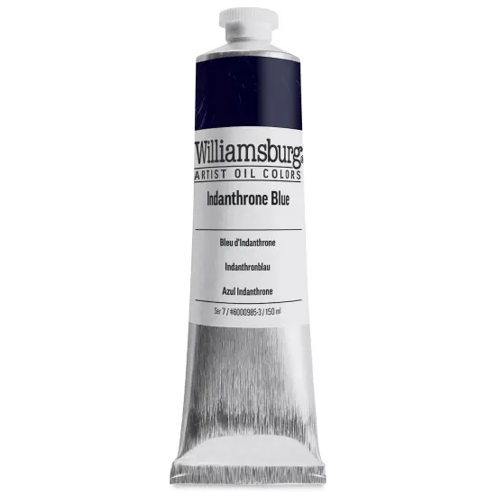 Williamsburg Handmade Oil Paints - Indanthrone Blue, 150 ml tube {1}