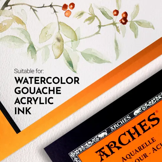 Arches Aquarelle Rough Watercolor Pad 10"X14"- 140lb, 12 Sheets {4}