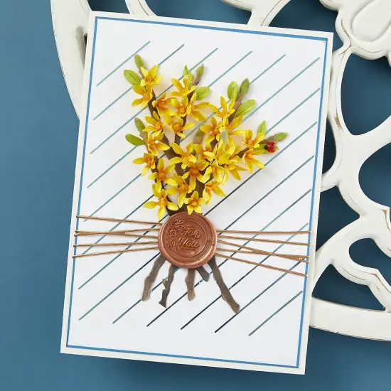 Spellbinders Etched Dies By Susan Tierney-Cockburn-Forsythia {5}