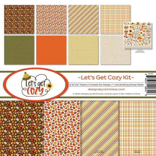 Reminisce Collection Kit 12"X12"-Let's Get Cozy {1}