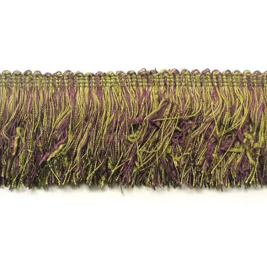 5 yards of 3" Chenille Cut Fringe Trim | 5 yard cut Plum Multi {1}