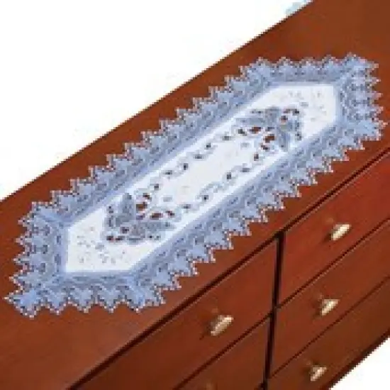 Collections Etc Butterfly LaceDresser Scarf {2}