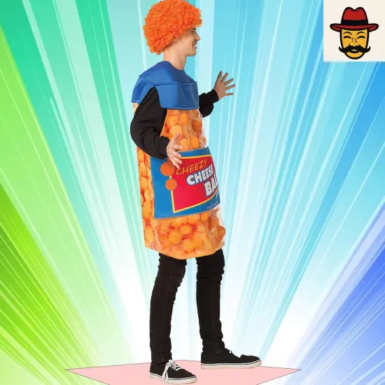 Funny Cheeseballs Adult Costume Snack Food Tunic for Halloween and Party Fun {5}