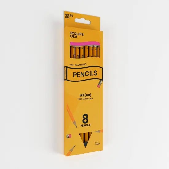 #2 HB Pencils Yellow &ndash; Pre-Sharpened &ndash; 8 Count &ndash; 96 Sets {3}