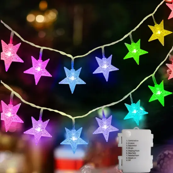Christmas Star String Lights {1}