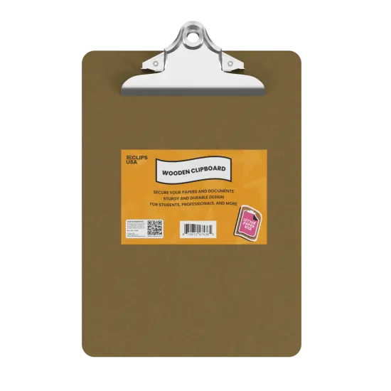 Wooden Clipboards 9x12 in. A4 &ndash; Low Clip &ndash; 36 Count {1}