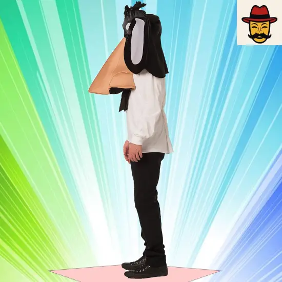 Humorous Funny Nose Glasses Adult Costume Classic Gag for Halloween Parties {4}