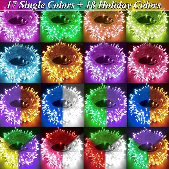 164FT 500LED Christmas String Lights - 35 Colors {3}