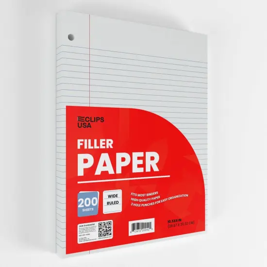 Filler Paper Wide-Ruled &ndash; 200 Sheets &ndash; 24 Packs {3}