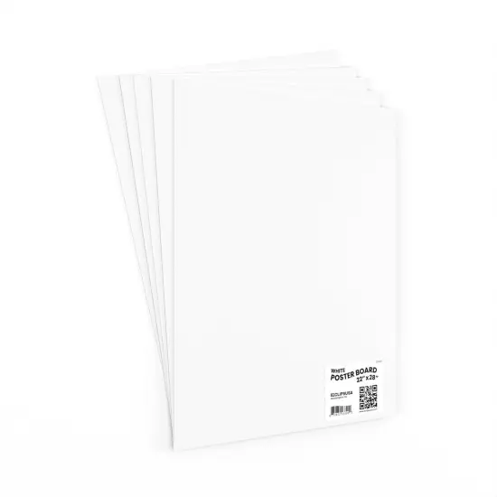 Poster Boards White 22x28 in &ndash; Large Size &ndash; 100 Count {3}