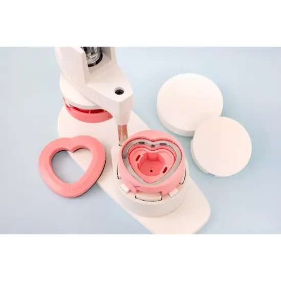 We R Button Press Refill Pack Kit-Heart - Makes 9 Pins {6}