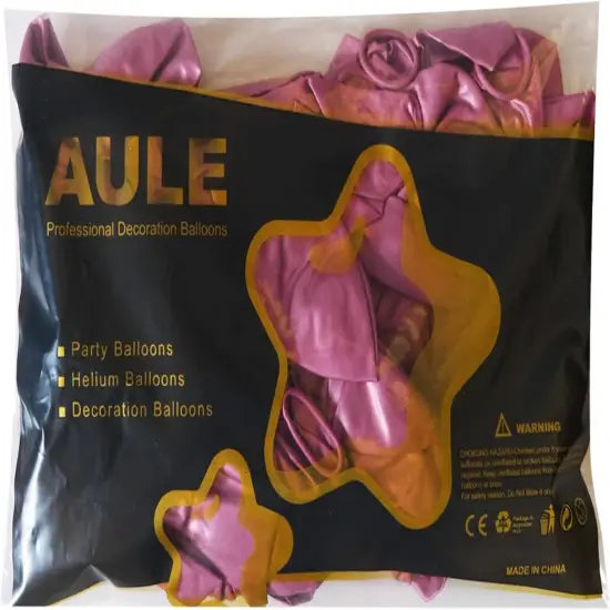 Metallic Hot Pink Balloons (	Hot Pink ) {6}