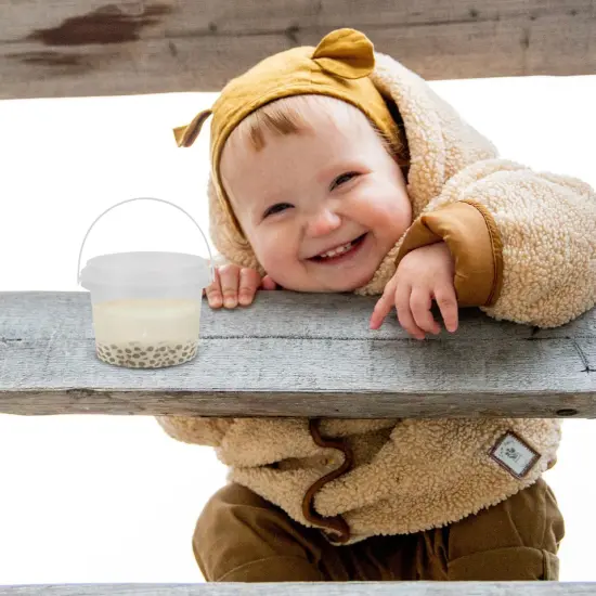 10Pcs Transparent Mini Storage Bucket Party Favor Cans {5}