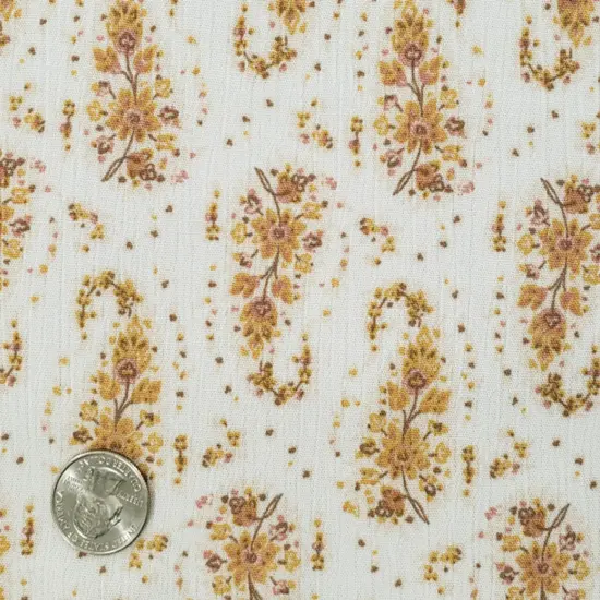 1 Yard Neutral Rayon Crinkle Fabric &ndash; Lightweight Drapey Material, 50/52&rdquo; Wide {2}