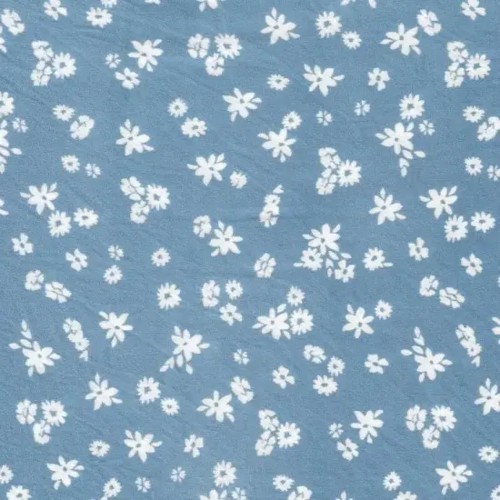 1 Yard DTY Brushed Ditsy Floral Print Fabric Soft Stretch Lightweight 58/60" Wide LAVENDER {2}