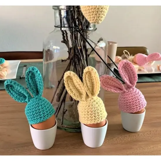 DIY Crochet Pattern Easter Bunny Egg Warmers PAK329 {2}