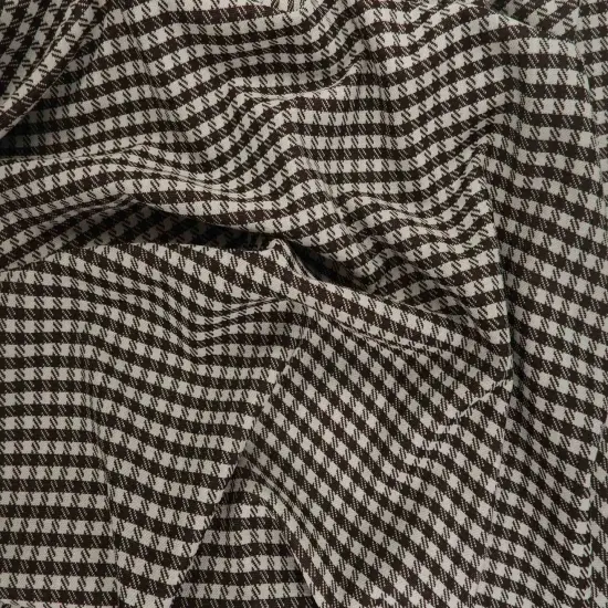 1 Yard Textured Double Knit Jacquard Plaid Fabric Stretch Polyester Rayon 58/60 Inches Wide Blue Lt {3}